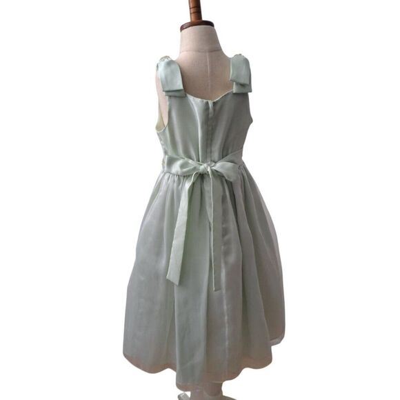 Bonnie Jean Girl Lime Green Party Sun Tule Dress Sz 6 - Picture 3 of 7